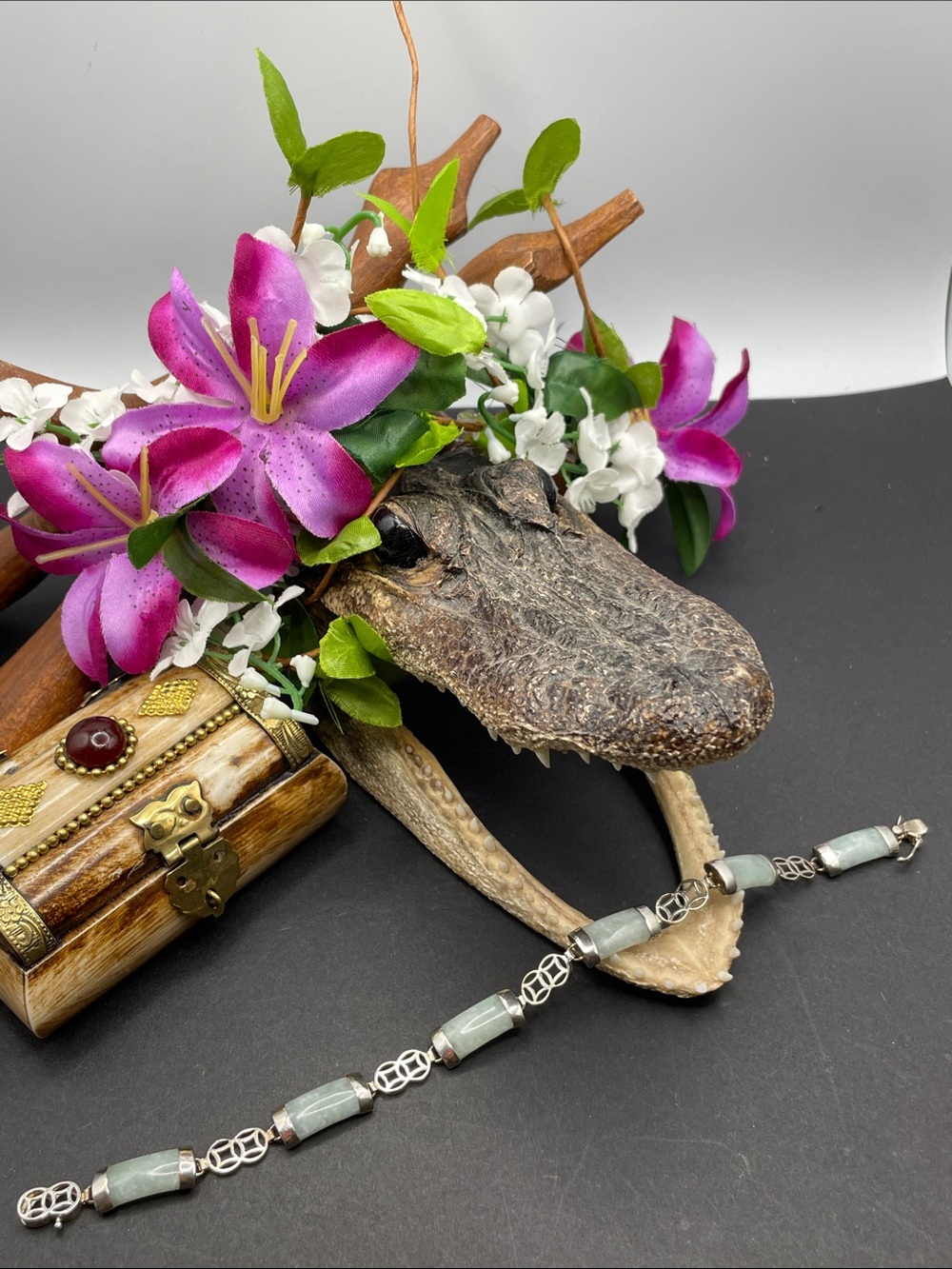 FAS 925 jade bracelet vintage